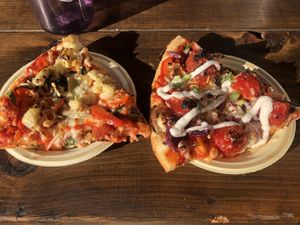 $4.00 per slice   at The Pizza Castle and Indian Curry in Vancouver