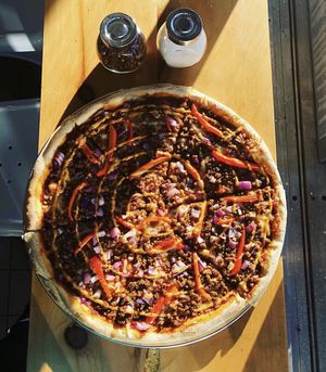 Vegan Beyond Meat Sausage at The Pizza Castle and Indian Curry in Vancouver