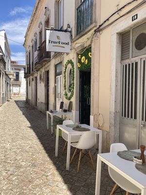 The outside   at True Food in Faro
