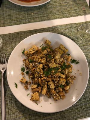 Tofu at True Food in Faro