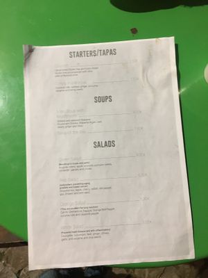 Menu at True Food in Faro