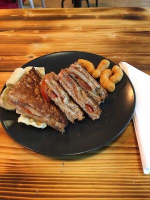 Pepperjack cheese and tomato at Supplant Foods  in North London