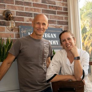 Jeremy and Jo are always here to say hello  at Supplant Foods  in North London