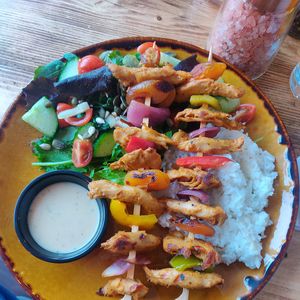 kebabs - yes, I know.... vegan kebabs!!! at Supplant Foods  in North London