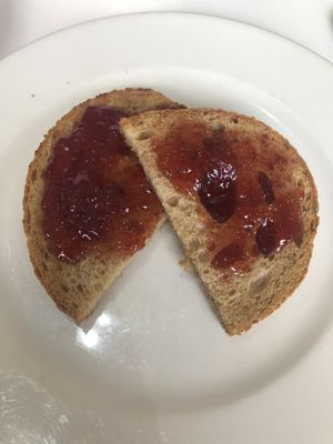 Jam and toast  at Circle - Health Care City in Dubai