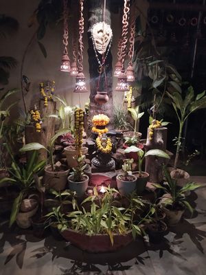 Mit liebevoll gestalteten Ecken at Mandala Cafe in Agonda