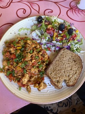 Tofu scramble  at Mandala Cafe in Agonda