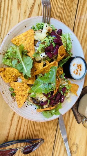 mexican plate  at Mandala Cafe in Agonda