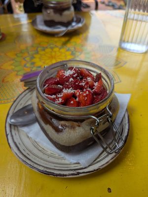 Overnight oats at Mandala Cafe in Agonda