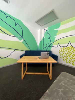 Sitting area upstairs with high speed wifi at MIXT in San Jose