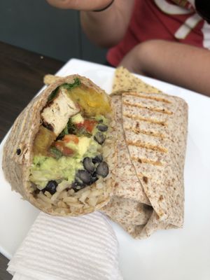 Tofu tipico wrap at MIXT in San Jose