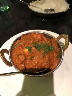 Vegetable Jalfrezi at Indian Springs in Hanmer Springs