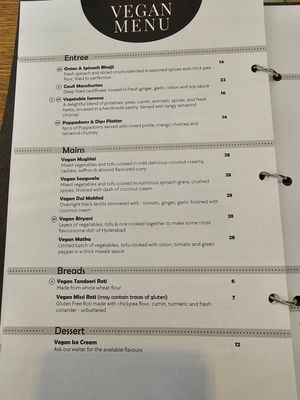 Has its own vegan menu now. The Vegan Dhal Makhani was delightful 🙂 at Indian Springs in Hanmer Springs