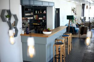 Our open plan living room and shared space at MoaAlm Mountain Retreat.  at MoaAlm Mountain Retreat in Kals Am Grossglockner