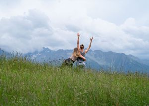 Yoga in the Alps at MoaAlm Mountain Retreat.  at MoaAlm Mountain Retreat in Kals Am Grossglockner