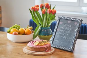 Delicious vegan cake-every day! at MoaAlm Mountain Retreat in Kals Am Grossglockner