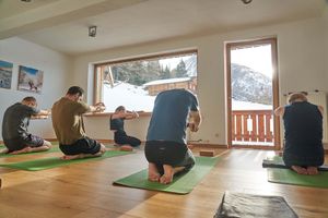 Panoramic Yoga Studio at MoaAlm Mountain Retreat in Kals Am Grossglockner