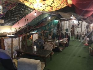 Second floor seating  at Verde Rekado in Coron