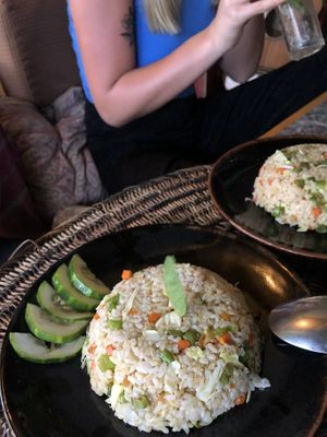 Vegan fried rice  at Verde Rekado in Coron