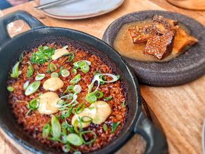 ARROZ De CEBOLA NO FORNO, ERINGY, BEURRE BLANC
E TRUFA at Fava Tonka in Matosinhos