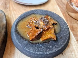 Eringy mushrooms. at Fava Tonka in Matosinhos