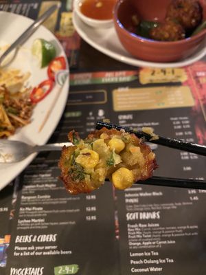 Sweet Corn Fritter Ball  at Banana Tree in Chelmsford