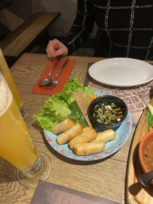 Vegetable spring rolls  at Banana Tree in South West London