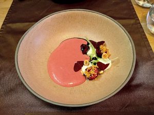 Vegan starter  at Arkhe in Lisbon