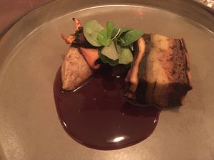 Dish around aubergine at Arkhe in Lisbon