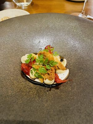 Roasted watermelon  at Arkhe in Lisbon