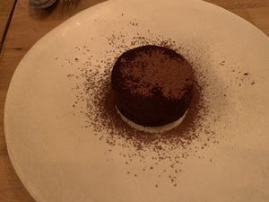 Chocolate cake  at Arkhe in Lisbon