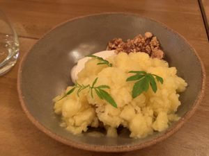 Pineapple desert omg to diet for  at Arkhe in Lisbon