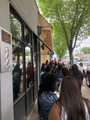 Long line! at Slutty Vegan in Atlanta