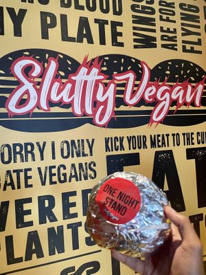 Burger at Slutty Vegan in Atlanta