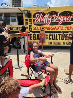 The long lines are worth it.. bring chairs! at Slutty Vegan in Atlanta