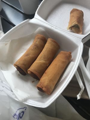 Vegan egg rolls at Banh Mi Brothers in Charlotte
