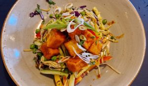 Korean tofu noodle salad at Boston Tea Party in Chichester
