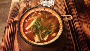 Number 1 - sweet and sour soup as a starter at Chay Vegan in Helsingborg