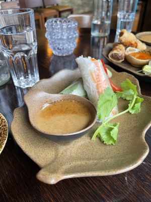 Okay summer rolls  at Chay Vegan in Helsingborg