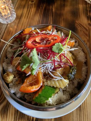 Main dish at Chay Vegan in Helsingborg