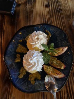 Mango Ice Cream Dessert  at Chay Vegan in Helsingborg