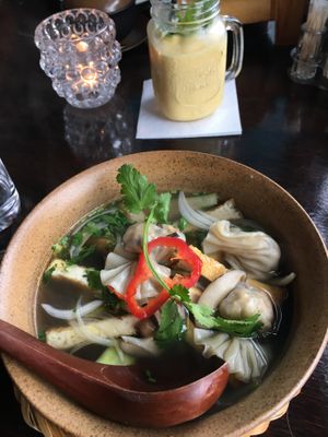 Dumpling soup, one of my favorites!   at Chay Vegan in Helsingborg