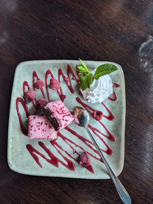 No. 73 chocolate dessert at Chay Vegan in Helsingborg