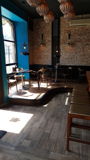 Interior of restaurant at Chay Vegan in Helsingborg