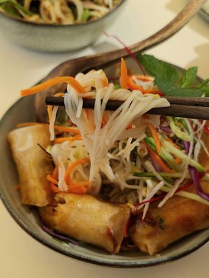 Bun Nem - close-up at Chay Vegan in Helsingborg