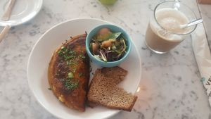 Omelette parisienne at Code Vert in Montreal