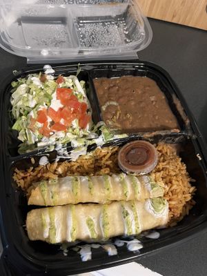 Potato flautas  at New Mexico Tamale Company in Bellingham