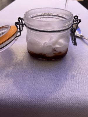 Coco cream with fruit  at La Parada de Bilbao in Bilbao