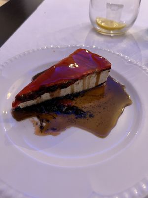 Vegan cheesecake   at La Parada de Bilbao in Bilbao