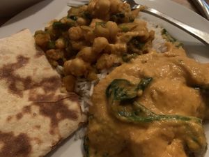 My plate, with Roti  at Zaika in Castle Rock